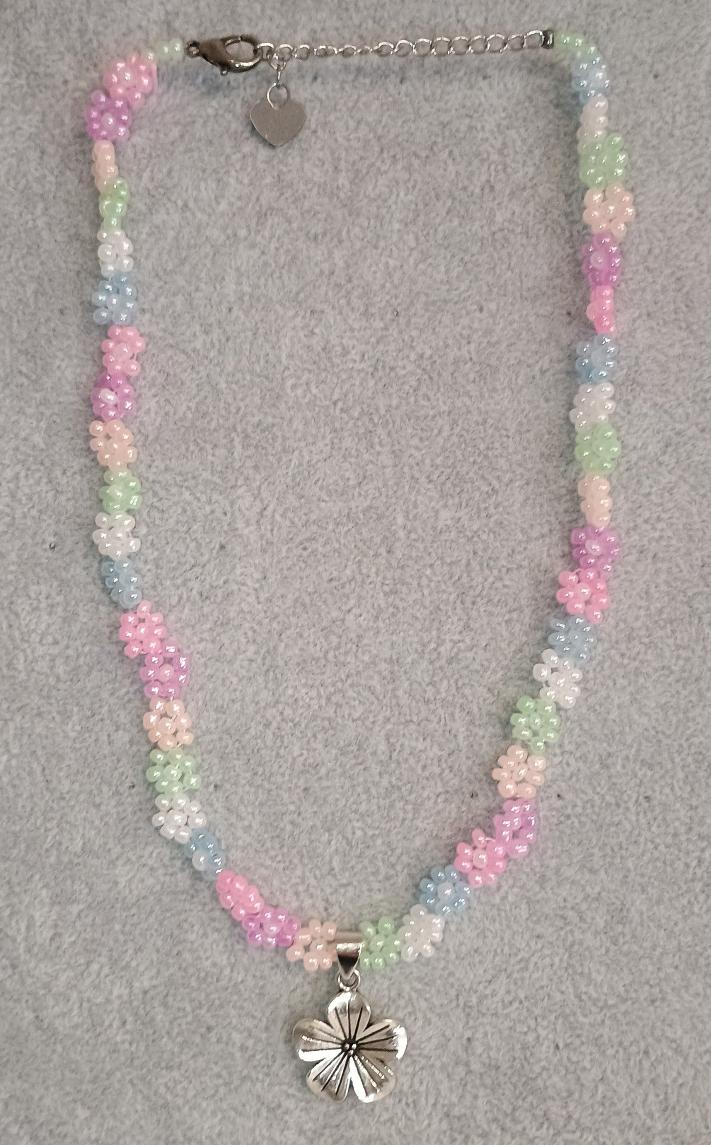 Flower Power bunter Perlen Choker