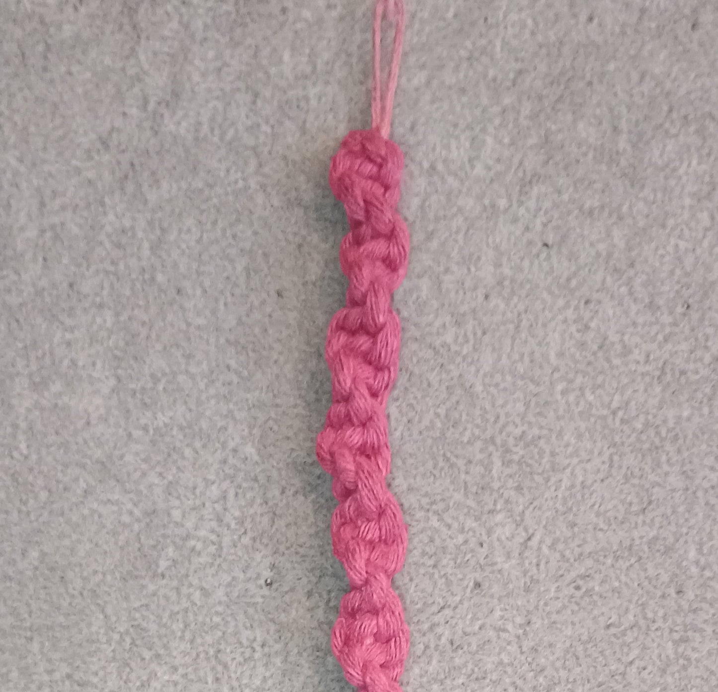 Wellenknoten Makramee Armband pink