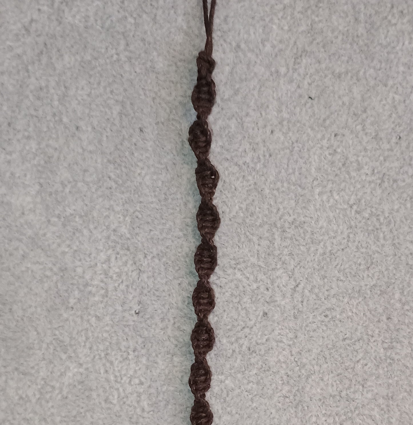 Wellenknoten Makramee Armband dunkelbraun