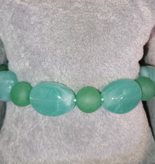 Armband türkise Perlen Steine grün