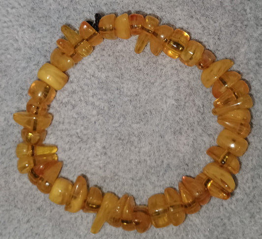 Kinder Armband Splitter Bersteinfarben