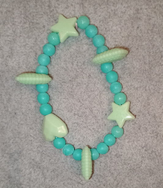 Kinder Armband türkis/mint