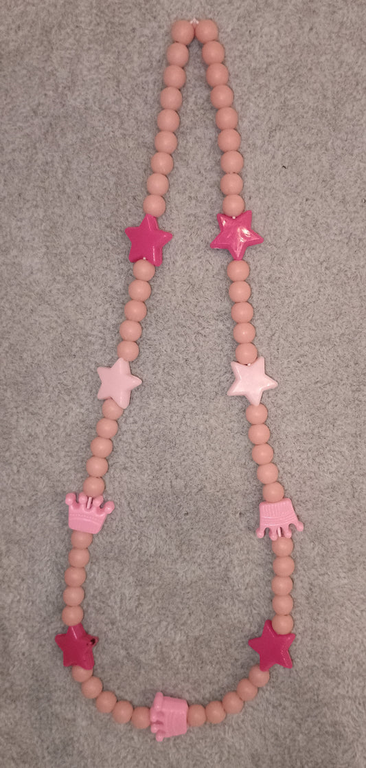 Kinder Halskette rosa/pink